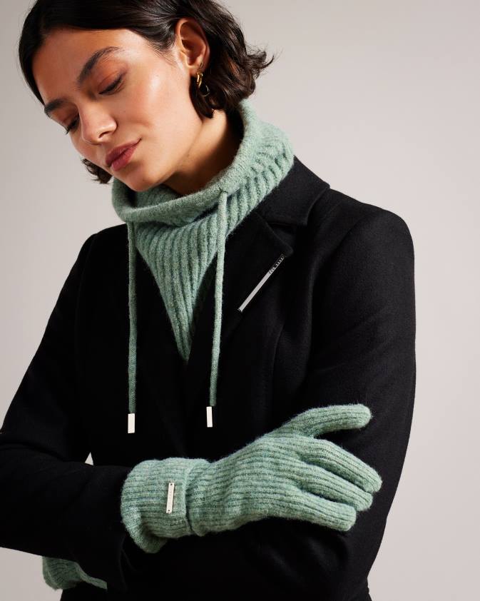 dāvanas Ted Baker kerriia snood un cimdu dāvanu komplekts zaļš sievietes 26TV959