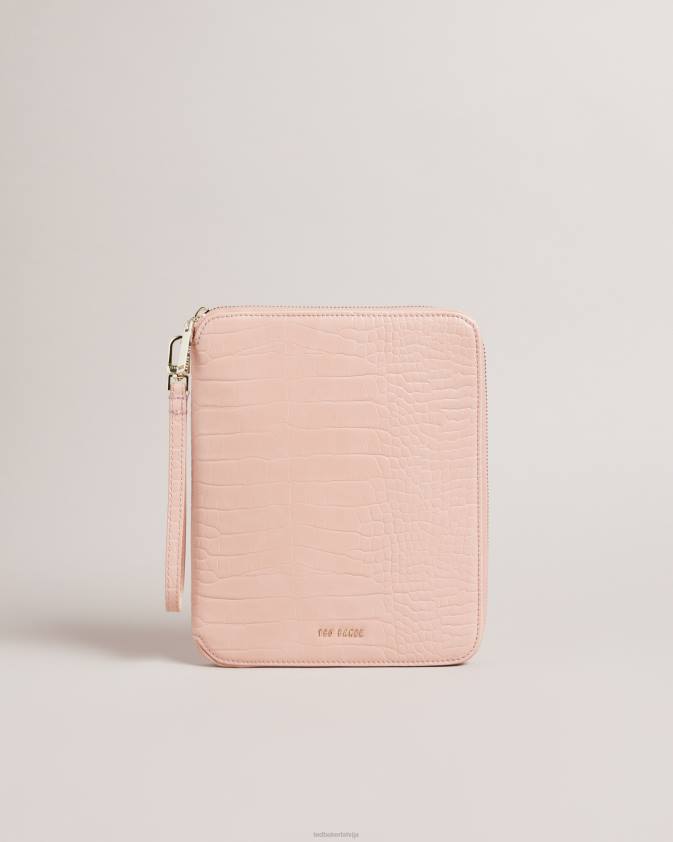 dāvanas Ted Baker meyti imitācija croc a5 ceļojumu maciņš gaiši rozā sievietes 26TV1063