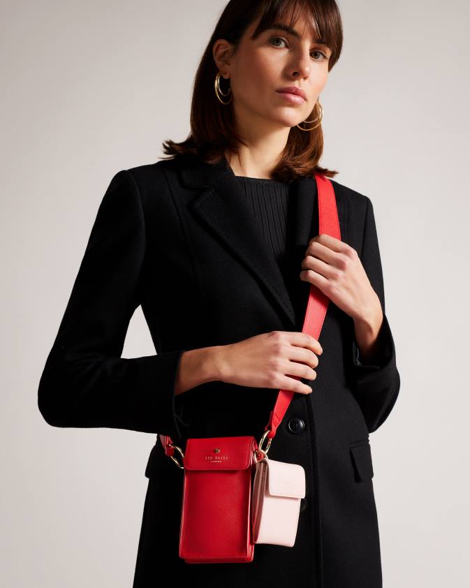 dāvanas Ted Baker shamih radzēm sirds maciņš un karšu turētājs sarkans sievietes 26TV947