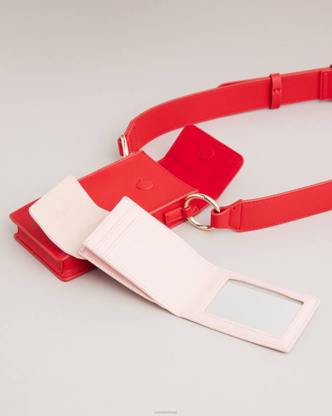 dāvanas Ted Baker shamih radzēm sirds maciņš un karšu turētājs sarkans sievietes 26TV947