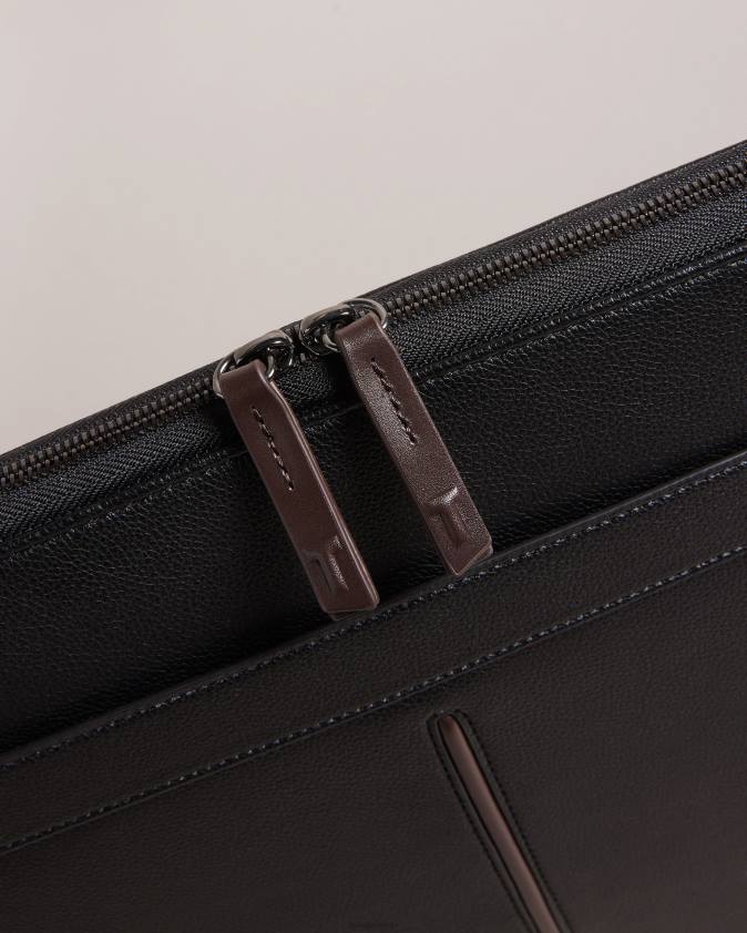 dāvanas Ted Baker plūmju 15 collu mākslīgās ādas klēpjdatora maciņš melns vīriešiem 26TV2115