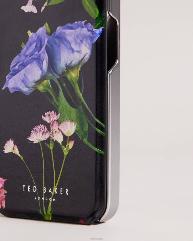 mājas piederumi Ted Baker akivan bouquet print iphone 13 pro spoguļa futrālis melns kolekcija 26TV2108