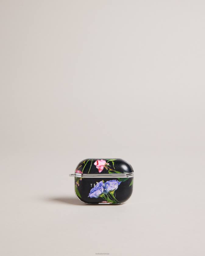 mājas piederumi Ted Baker anoraa mākslīgās ādas ziedu airpod pro futrālis melns kolekcija 26TV2111