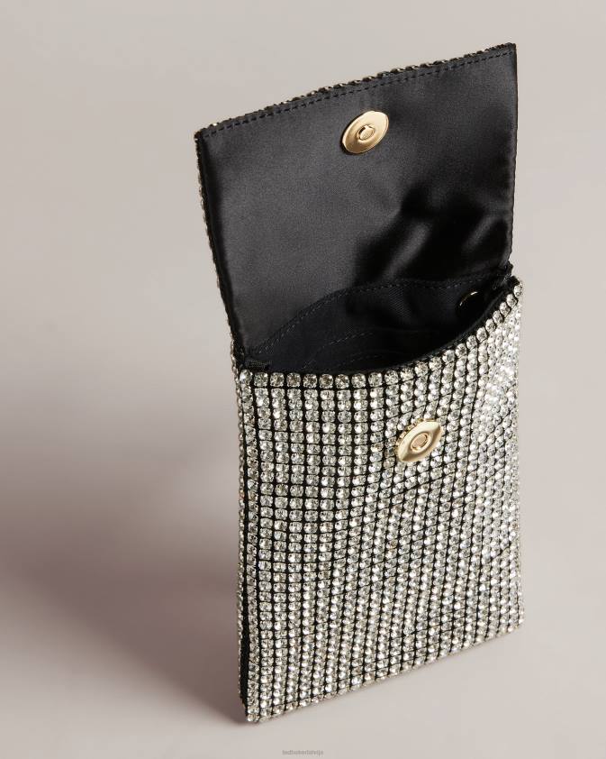 mājas piederumi Ted Baker glitzah kristāla krusta ķermeņa maisiņš Sudrabs kolekcija 26TV791