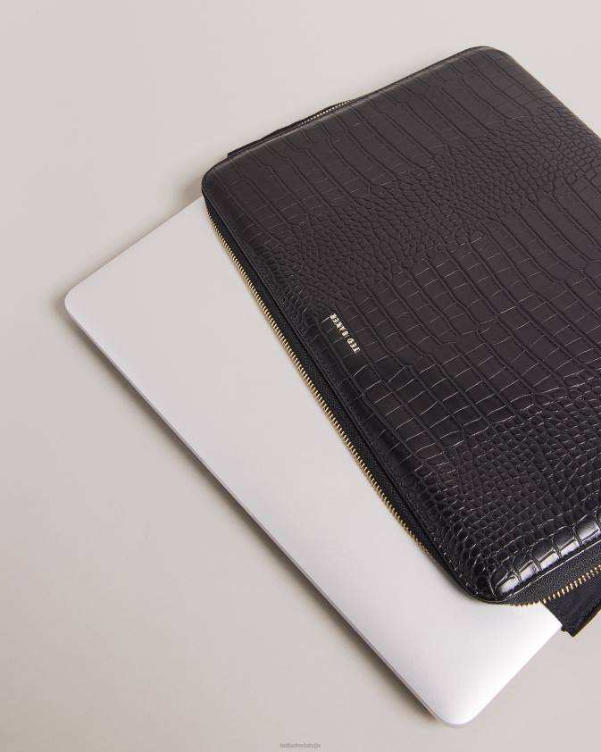 mājas piederumi Ted Baker stelia imitation croc 13 klēpjdatora maciņš melns kolekcija 26TV792