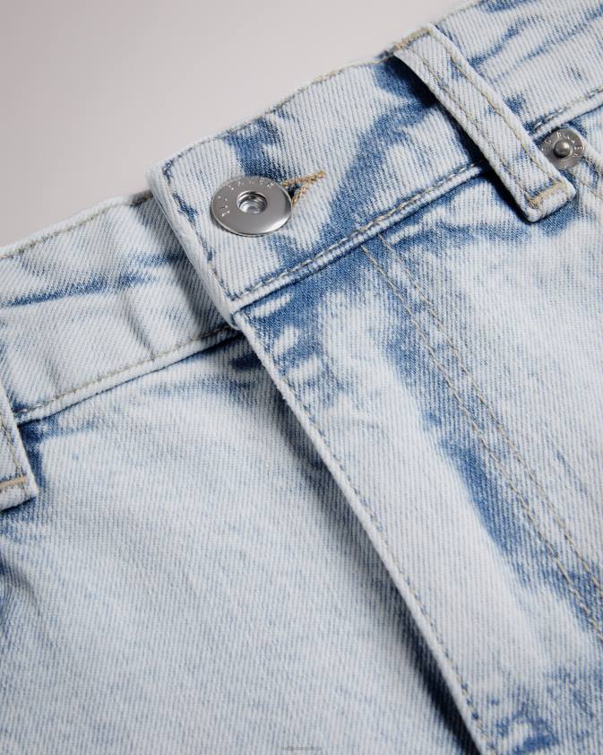 apģērbs Ted Baker gianahh augsti džinsa šorti viegla mazgāšana sievietes 26TV406