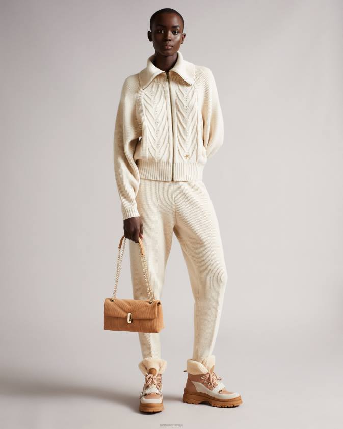 apģērbs Ted Baker juliiah inženierijas trikotāžas skrējējs dabisks sievietes 26TV611