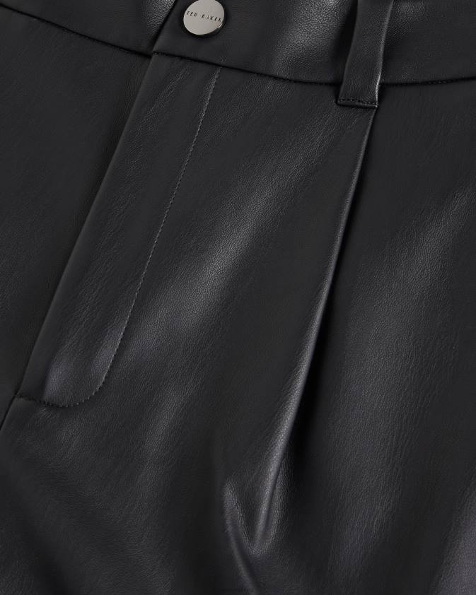 apģērbs Ted Baker pawa pu šorti ar pagriezieniem melns sievietes 26TV101