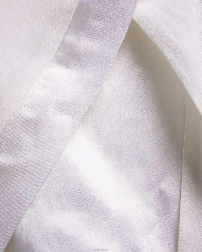 apģērbs Ted Baker astaat platas smokinga bikses ar šķelšanos sānos krēms sievietes 26TV311