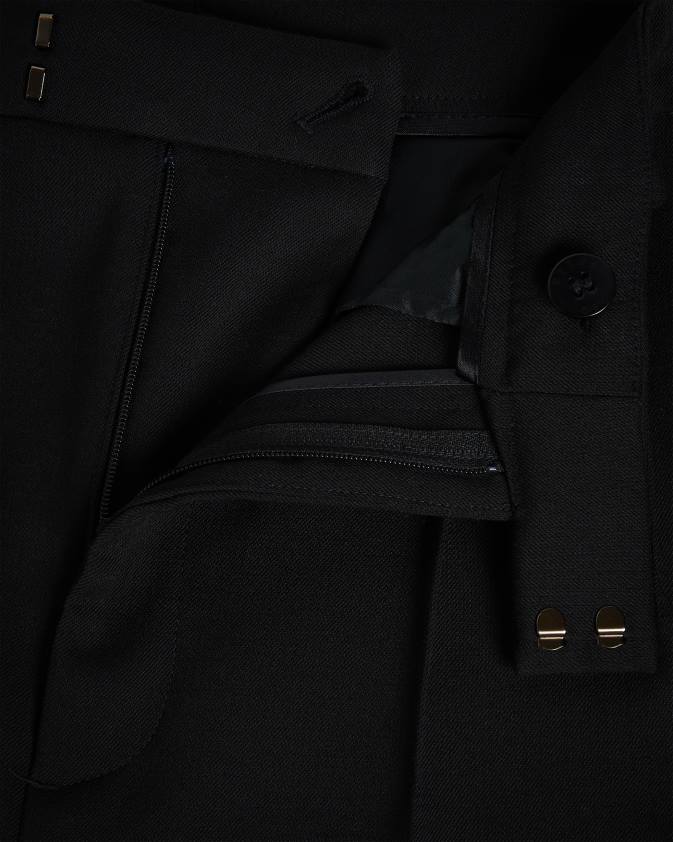 apģērbs Ted Baker frittat pielāgotas cigarešu bikses ar šautriņām melns sievietes 26TV335