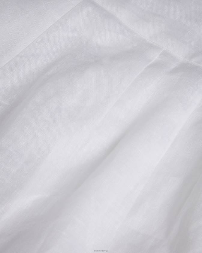 apģērbs Ted Baker lucihh pielāgotas lina platas bikses balts sievietes 26TV470