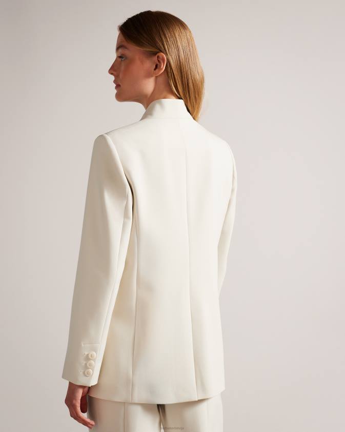 apģērbs Ted Baker ambero vienrindu bleizeris bez apkakles dabisks sievietes 26TV217