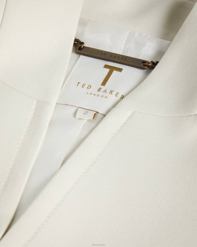 apģērbs Ted Baker ambero vienrindu bleizeris bez apkakles dabisks sievietes 26TV217