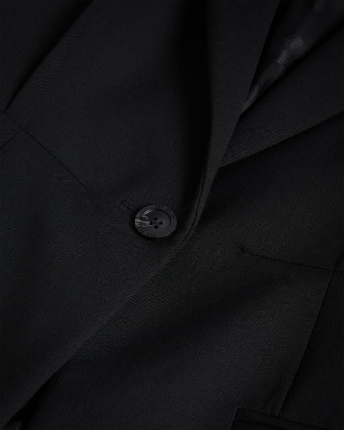 apģērbs Ted Baker fritta āķu jedas vienrindas žakete melns sievietes 26TV224