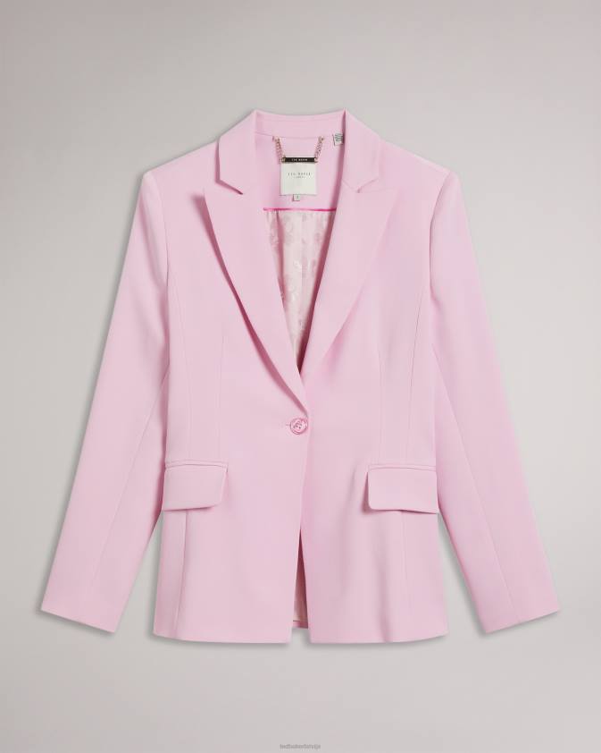 apģērbs Ted Baker myyia vienrindu slim fit žakete ceriņi sievietes 26TV243