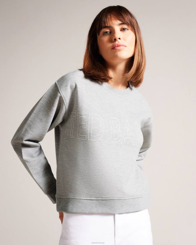 apģērbs Ted Baker lorito logo sporta krekls pelēks sievietes 26TV537