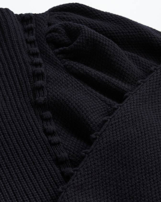 apģērbs Ted Baker aledina trikotāžas džemperis ar apkakles detaļu tumša flote sievietes 26TV632