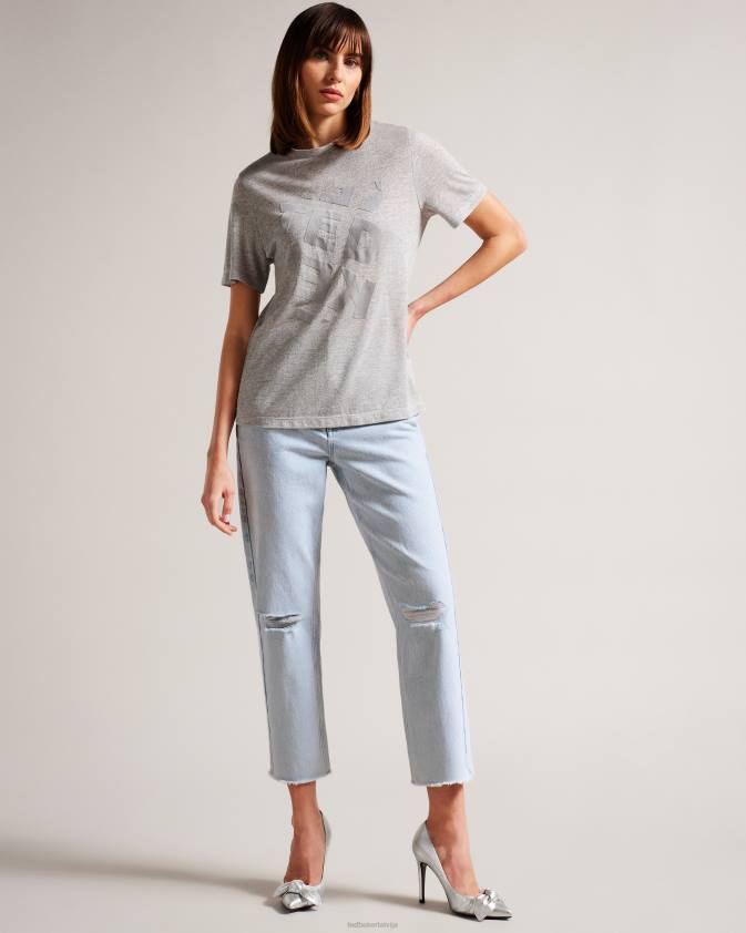 apģērbs Ted Baker chrishl taisnas kājas potītes grazer džinsi viegla mazgāšana sievietes 26TV360