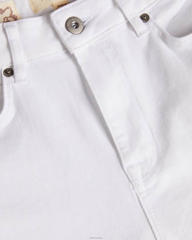 apģērbs Ted Baker ziarah šauri džinsi balts sievietes 26TV298