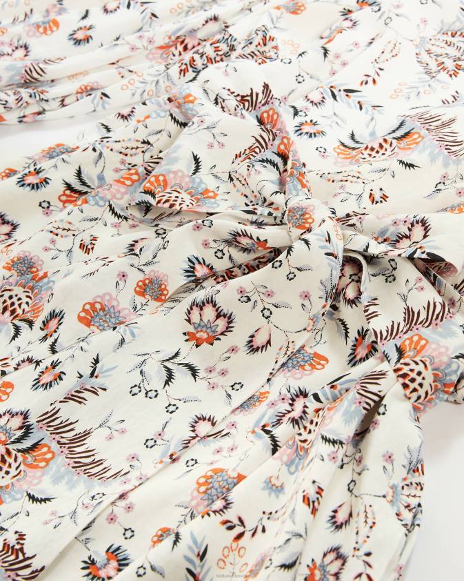 apģērbs Ted Baker gillie mini kleita ar augstu kakla izgriezumu balts sievietes 26TV517