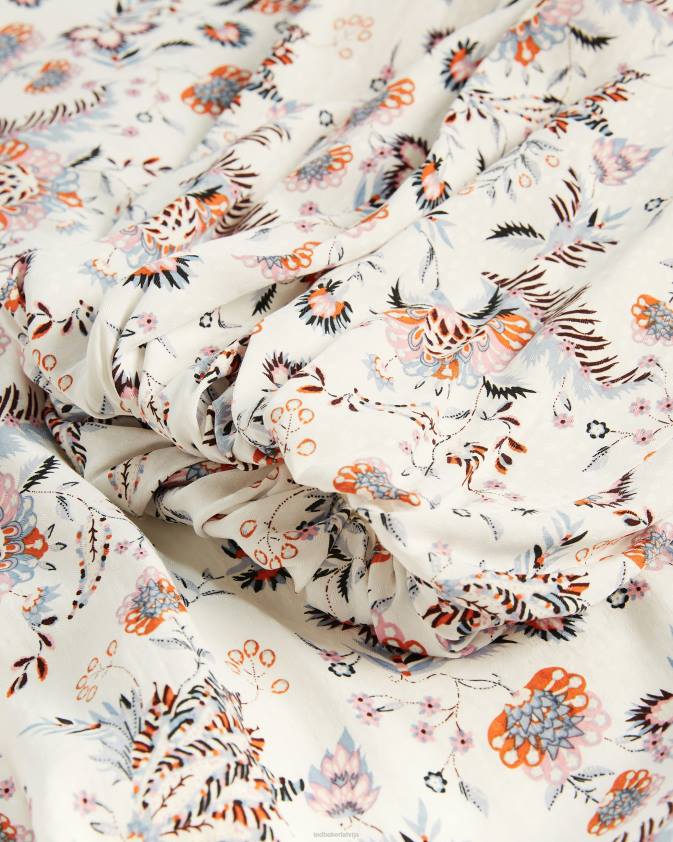 apģērbs Ted Baker gillie mini kleita ar augstu kakla izgriezumu balts sievietes 26TV517