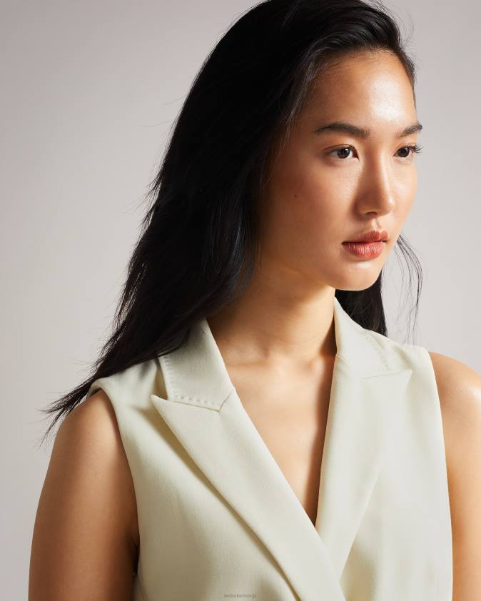 apģērbs Ted Baker joannid minikleita bez piedurknēm ziloņkauls sievietes 26TV629