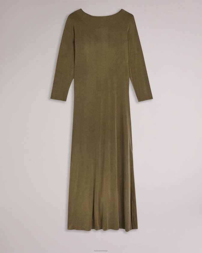 apģērbs Ted Baker neivaeh twist back džersija kleita dk-zaļš sievietes 26TV636