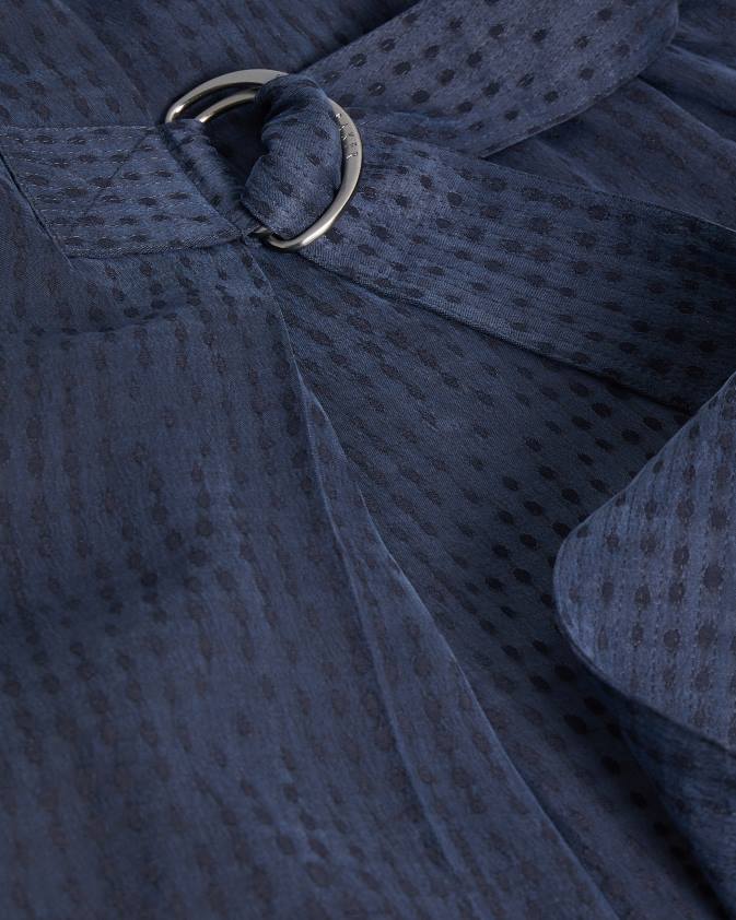 apģērbs Ted Baker sammmie d gredzenu midi kleita tumši zils sievietes 26TV512