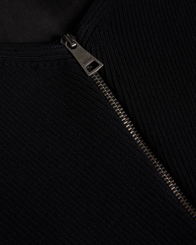 apģērbs Ted Baker tabbiaa trikotāžas ņieburs ar platu kāju kombinezonu melns sievietes 26TV32