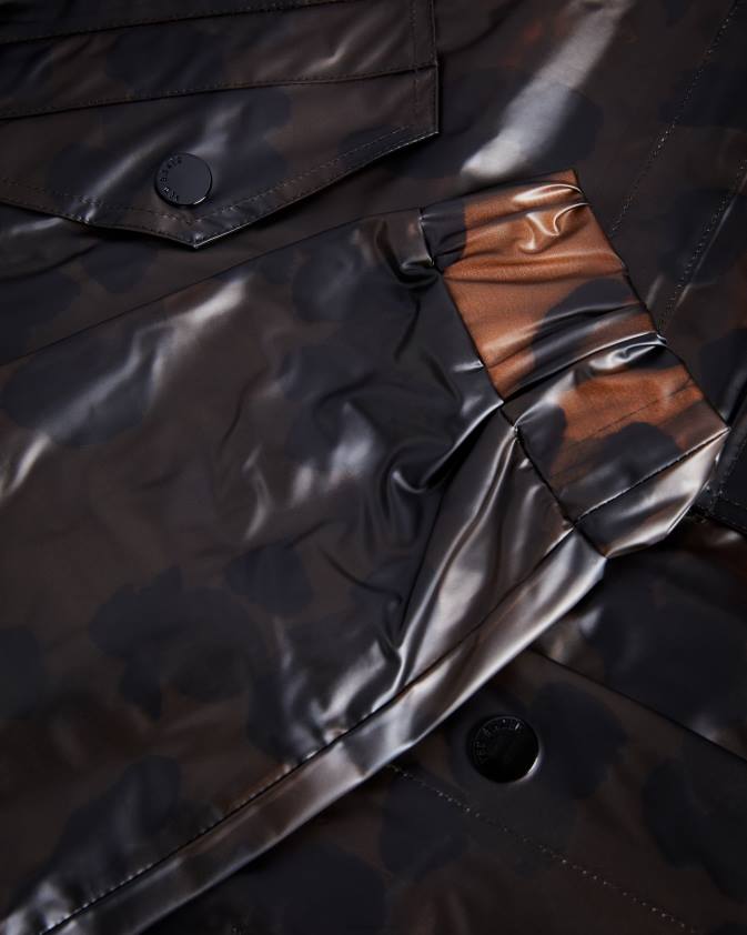 apģērbs Ted Baker Rosalei printed rain mac gaiši brūns sievietes 26TV557