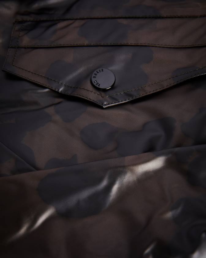 apģērbs Ted Baker Rosalei printed rain mac gaiši brūns sievietes 26TV557