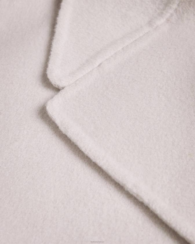 apģērbs Ted Baker caysa kokona mētelis ar lielizmēra apkakli rozā sievietes 26TV522