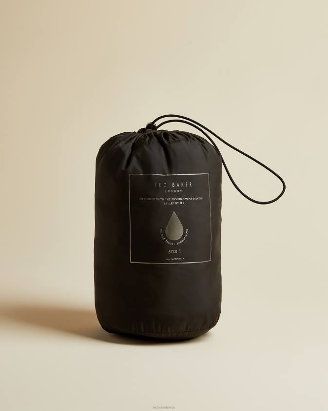 apģērbs Ted Baker renika packaway polsterēta jaka melns sievietes 26TV577