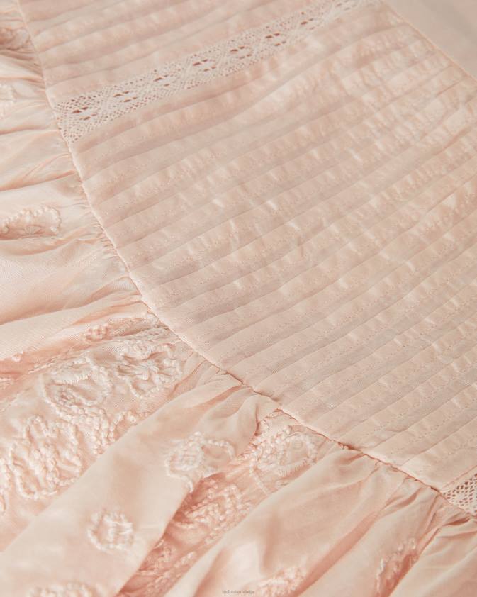 apģērbs Ted Baker alegria daudzpakāpju mini svārki gaiši rozā sievietes 26TV661