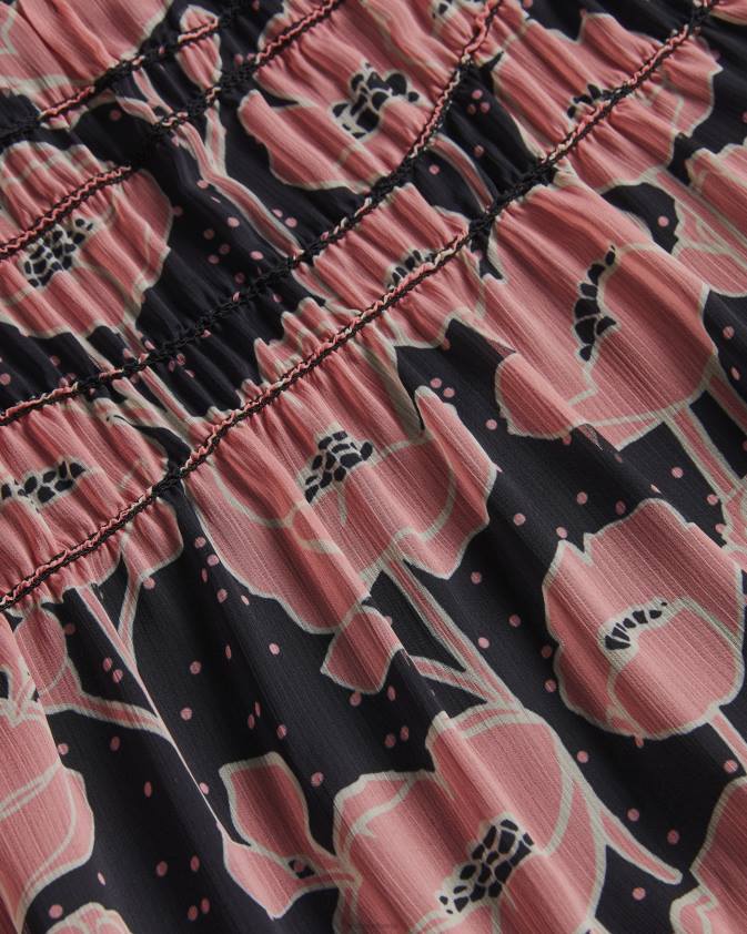 apģērbs Ted Baker allesaa līmeņu maxi svārki melns sievietes 26TV247