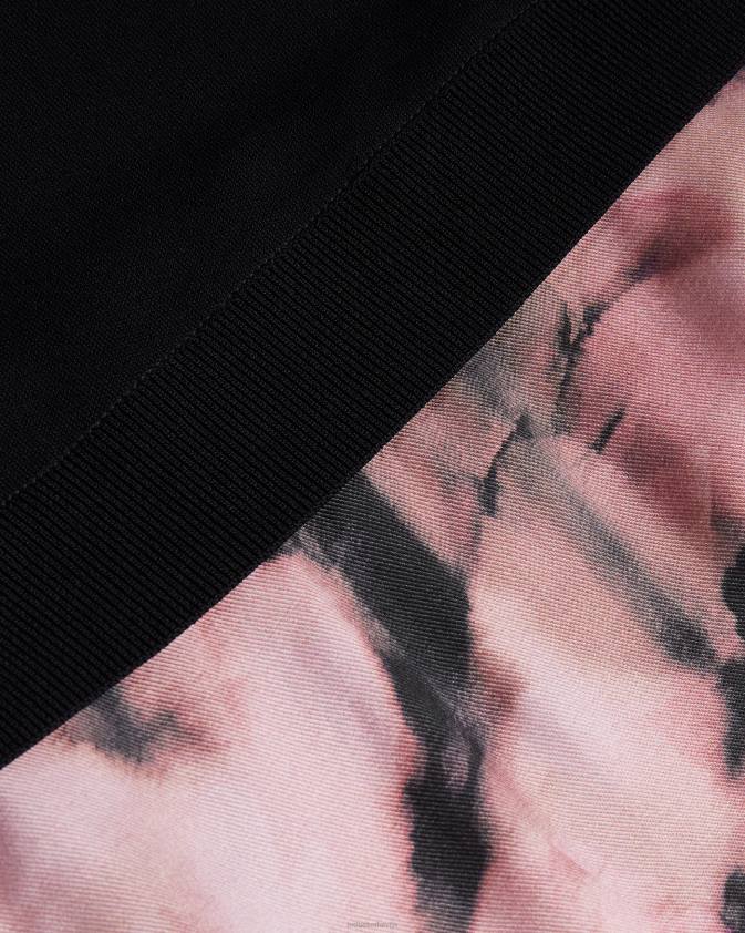 apģērbs Ted Baker elliha izsmiekls kleita bez piedurknēm ar puķainiem svārkiem melns sievietes 26TV328