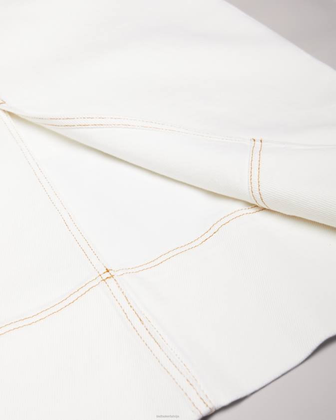 apģērbs Ted Baker jomana džinsa midi zīmuļu svārki ziloņkauls sievietes 26TV136