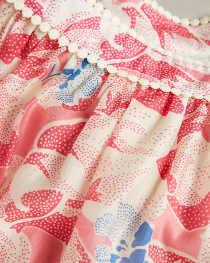 apģērbs Ted Baker tabita full mini svārki ar mežģīņu lenti vidēji rozā sievietes 26TV613