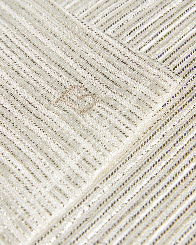 apģērbs Ted Baker catrino metāliski pieguļošs t krekls ziloņkauls sievietes 26TV516