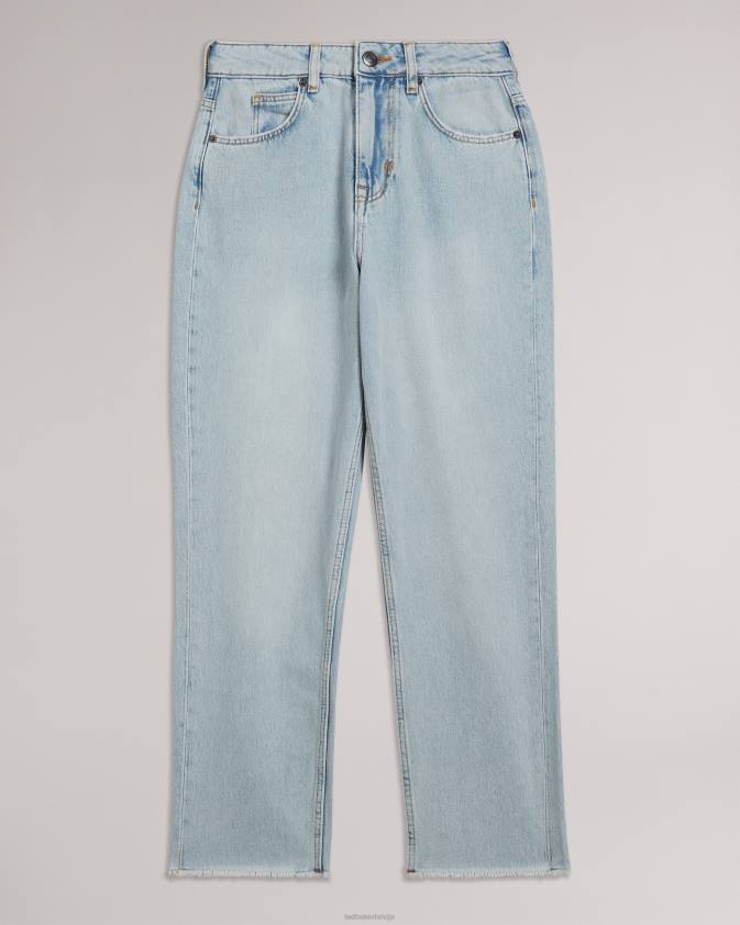 apģērbs Ted Baker nellin stingri taisni džinsa džinsi ar neapstrādātu apakšmalu viegla mazgāšana sievietes 26TV560