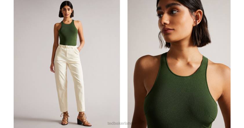 apģērbs Ted Baker alesi bright viskozes pilna adatas bodijs zaļš sievietes 26TV622