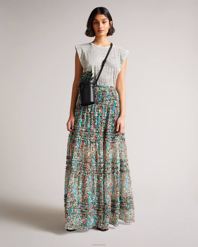 apģērbs Ted Baker julesa veste ar plecu detaļām balts sievietes 26TV580