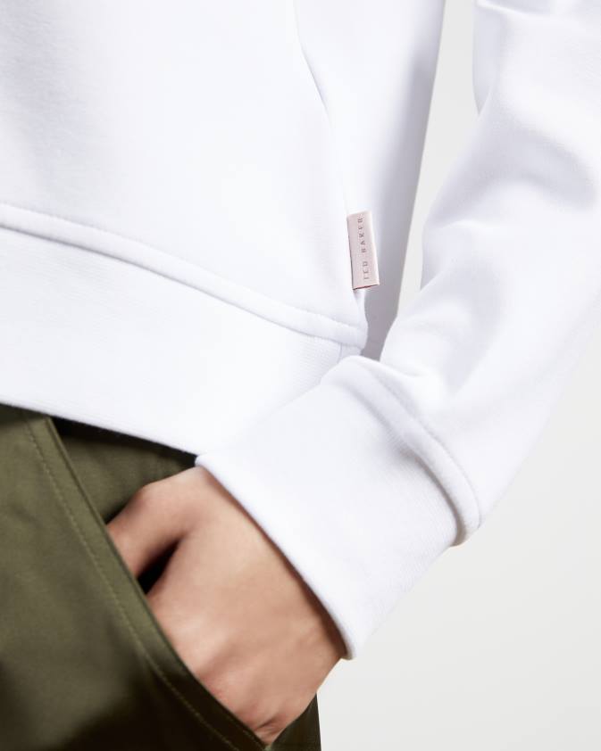 apģērbs Ted Baker lorito logo sporta krekls balts sievietes 26TV511