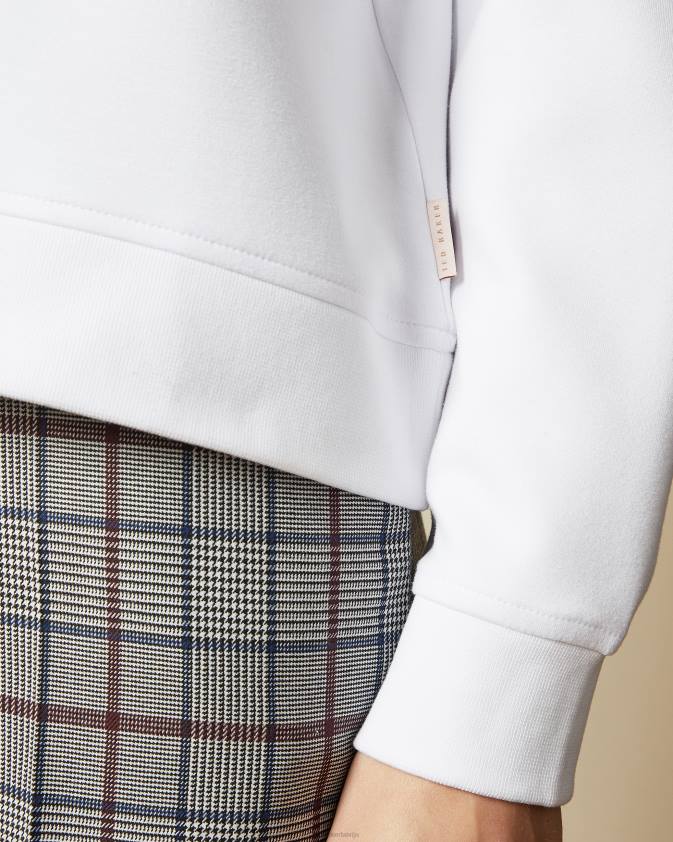 apģērbs Ted Baker lorito logo sporta krekls balts sievietes 26TV511