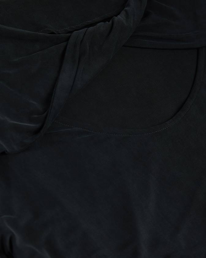 apģērbs Ted Baker niylah twist back džersija tops melns sievietes 26TV600