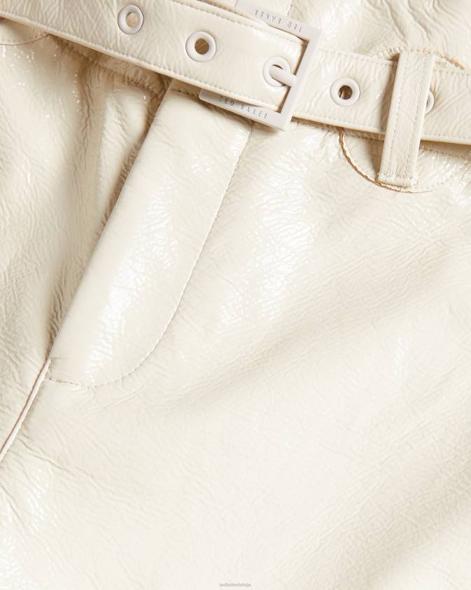 apģērbs Ted Baker vinala utiltiy vinila bikses ziloņkauls sievietes 26TV596