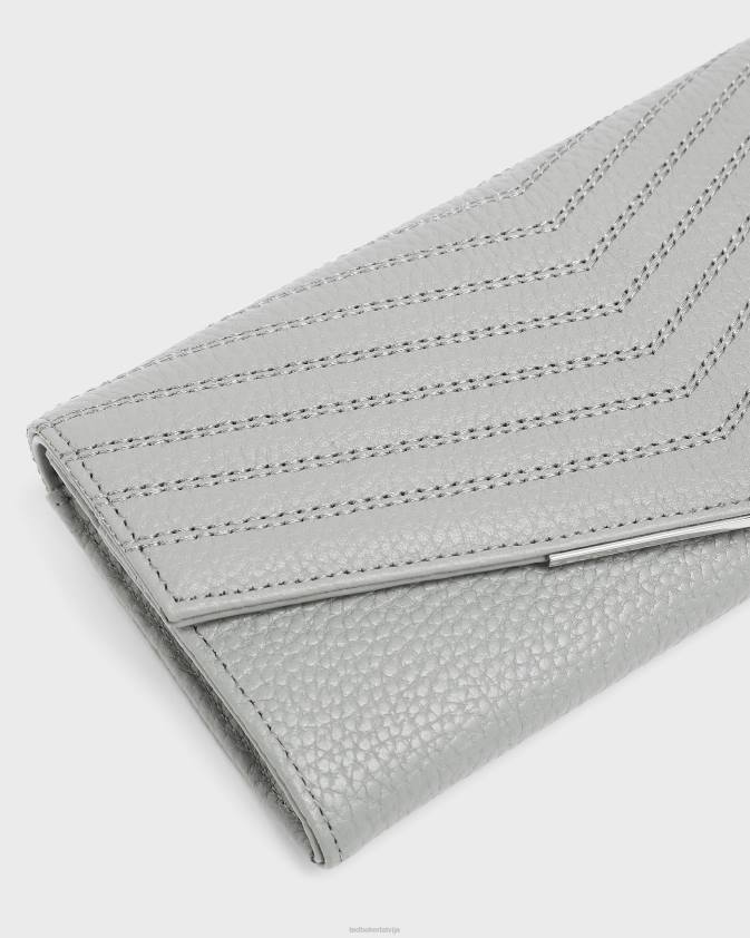 Piederumi Ted Baker kkattie stepēts atloks matinee pelēks sievietes 26TV1181