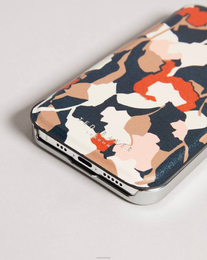 Piederumi Ted Baker rosai retro flood iphone 12/12 pro spoguļa futrālis melns sievietes 26TV2120