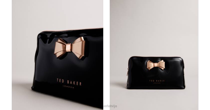somas Ted Baker abbie izliekta priekšgala mazgāšanas soma melns sievietes 26TV1174