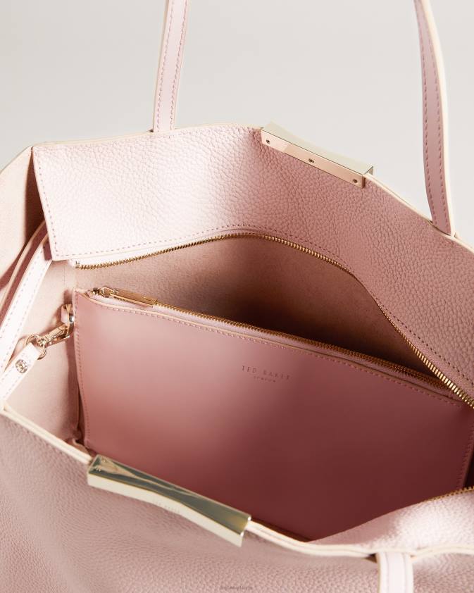 somas Ted Baker clarkia mīksto graudu slīpēta bāra pircējs gaiši rozā sievietes 26TV826